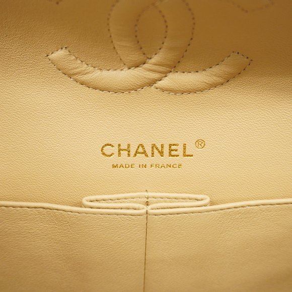 CHANELAuth  Matelasse W Flap W Chain Women's Caviar Leather Beige - Picture 5 of 8